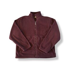 [Izod] Maroon Fleece Jacket